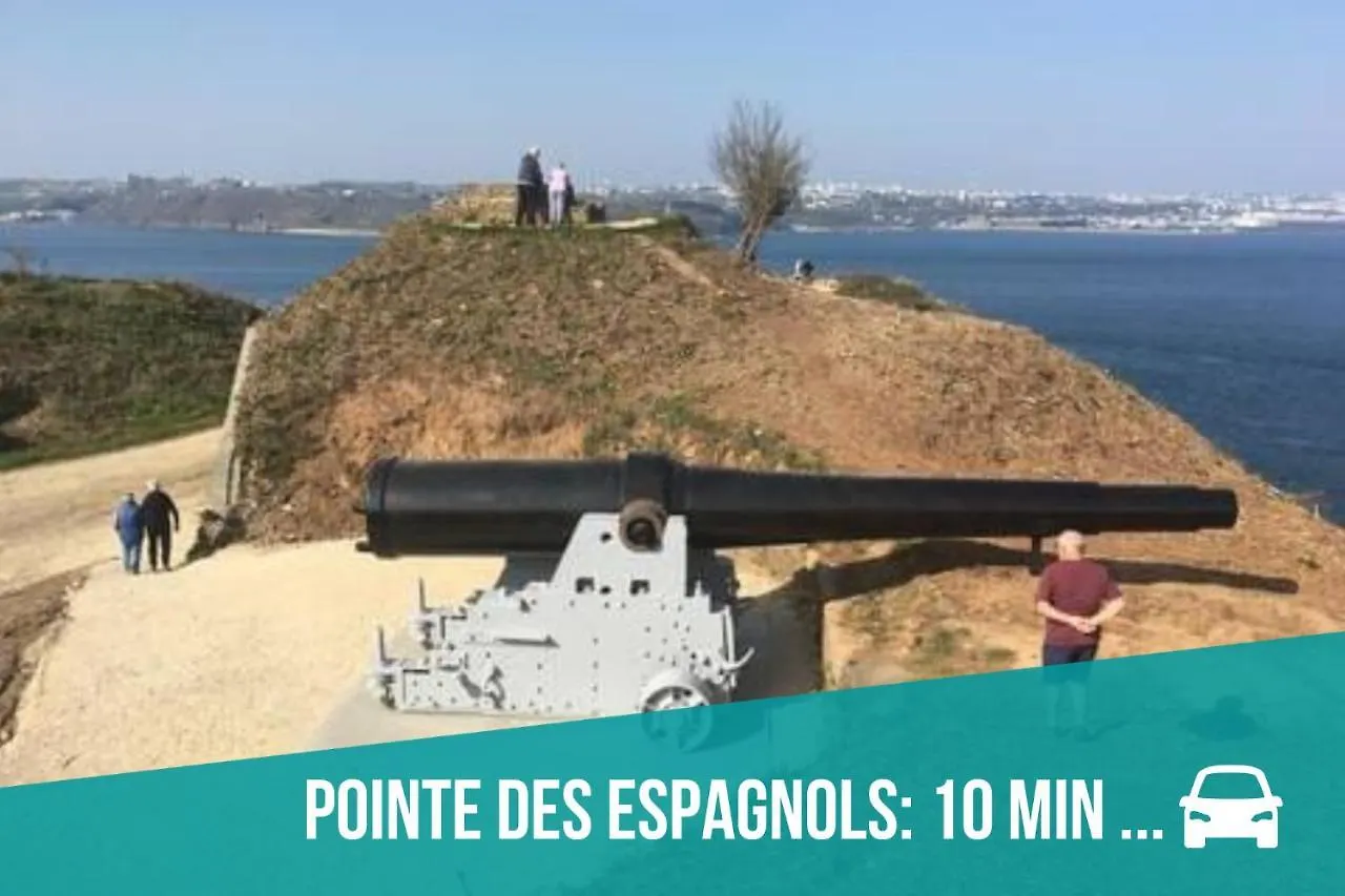 Maison Spacieuse A Deux Pas De La Plage Roscanvel Franciaország